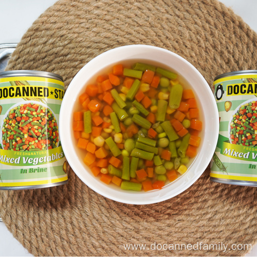 canned mixed vegetable green peas carrot